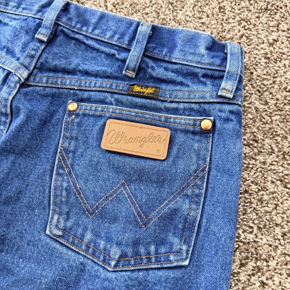 Wrangler Cowboy Cut Jeans Men's 32x35 Blue Western Rodeo Boot USA 13MWZ